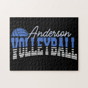 Puzzle Joueur de volley-ball personnalisé AJOUTER NOM Équ
