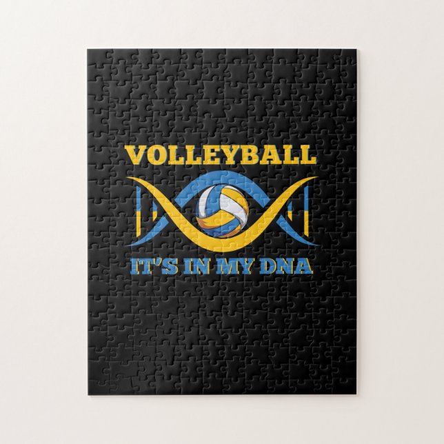 Puzzle Joueur de volley-ball | Volleyball Il Est Dans Mon (Vertical)