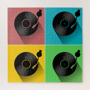 Puzzle Joueur Du Pop Art Vinyl Record