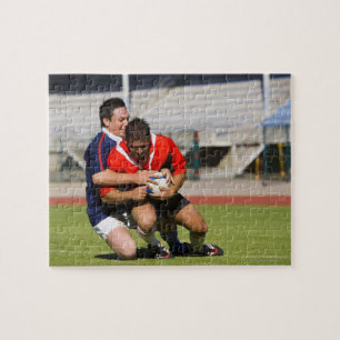 Puzzle Joueurs de rugby luttant pour la boule