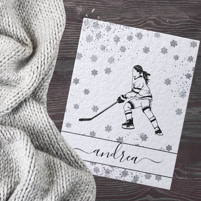 Puzzle Joueuse de l'équipe de hockey sur glace Nom de la  (Créateur téléchargé)