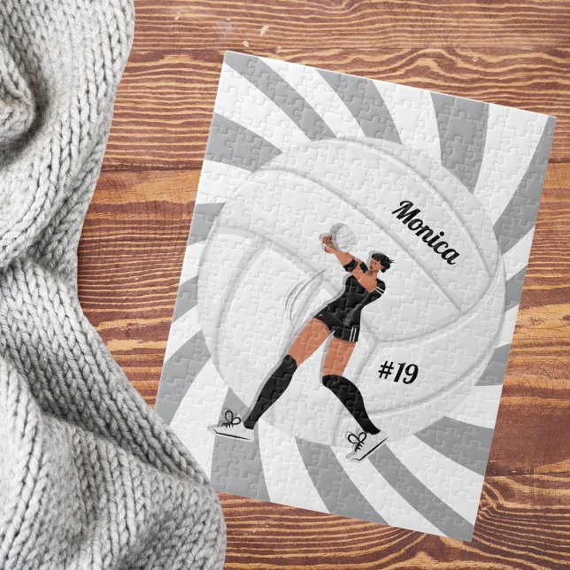 Puzzle Joueuse de volley-ball Nom de l'enfant Jersey Numé (Créateur téléchargé)