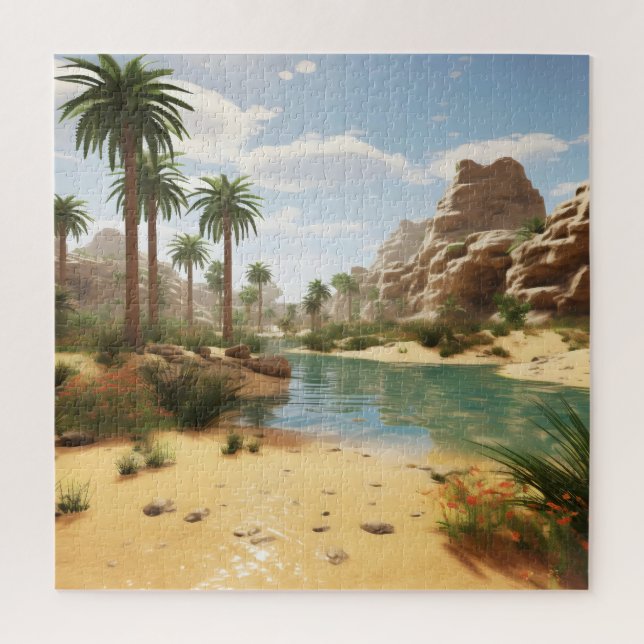 Puzzle Jour à Oasis (Vertical)