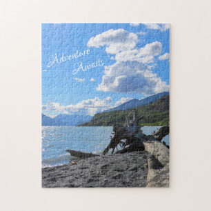 Puzzle Jour de détente Driftwood Beach Lake Kenai, Alaska