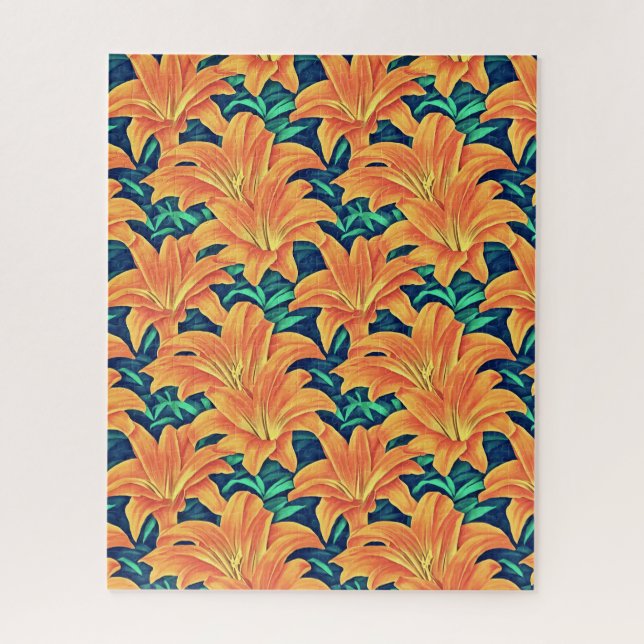 Puzzle Jour d'Orange avec des Feuilles verts (Vertical)