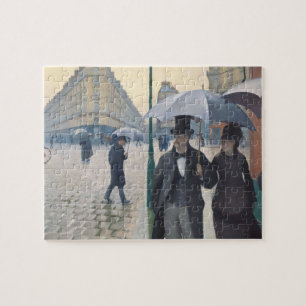Puzzle Jour pluvieux de rue française de l'impressionism