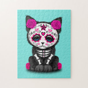 Puzzle Jour rose du chaton mort