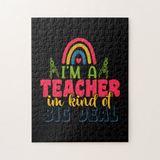 Puzzle Journée de l'enseignant Je suis un enseignant dans
