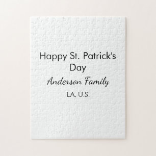 Puzzle Joyeuse st. Patrick nom famille lieu simple g