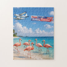 Joyeux 250e Anniversaire aux Flamants Roses d'Amér