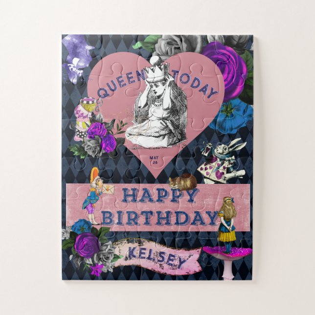 Puzzle Joyeux anniversaire au pays des merveilles (Vertical)