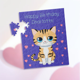 Puzzle Joyeux Anniversaire avec modèle de nom Enfants Puz
