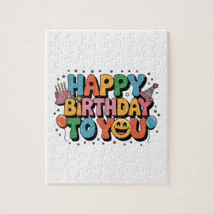 Puzzle Joyeux Anniversaire Smiley