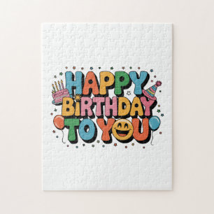 Puzzle Joyeux Anniversaire Smiley