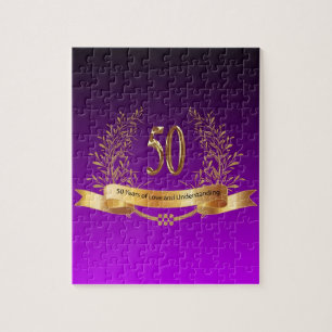 Puzzle Joyeux cadeau du cinquantième Mariage
