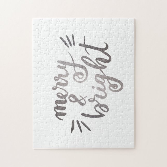 Puzzle Joyeux et lumineux - argent (Vertical)