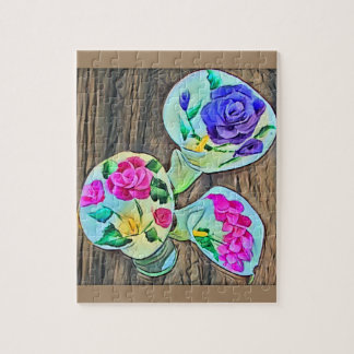 Puzzle Joyeux Lilys peinture acrylique