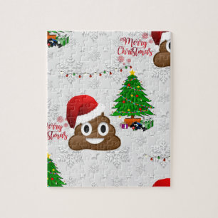 Puzzle joyeux noël poo émoji