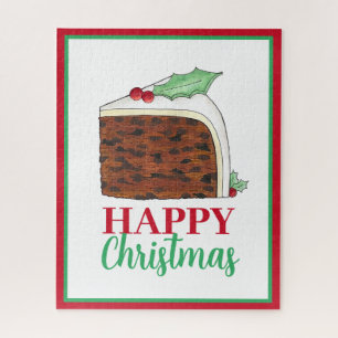 Puzzle Joyeux Noël Royaume-Uni tranche de gâteau britanni