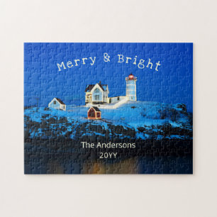 Puzzle Joyeux phare Nubble brillant