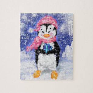 Puzzle Joyeux pingouin - mignon - Noël
