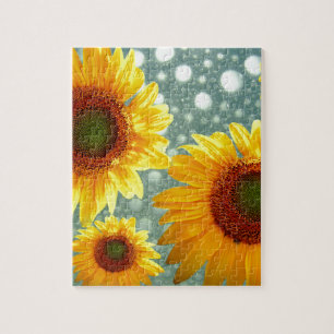 Puzzle Joyeux tournesols mousseux