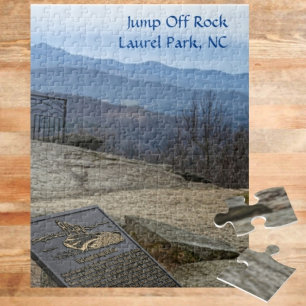 Puzzle Jump Off Rock Laurel Park NC Début hiver