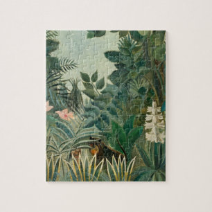 Puzzle Jungle équatoriale, 1909 (huile sur la toile)
