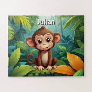 Puzzle Jungle Monkey Aventure personnalisée
