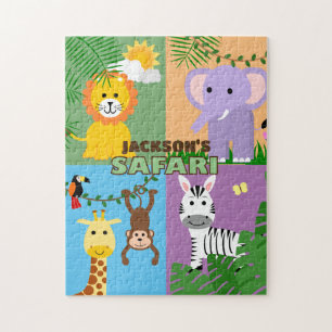 Puzzle Jungle Safari animal sauvage Anniversaire de enfan