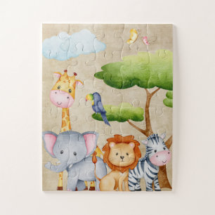 Puzzle Jungle tropicale Safari Animaux Baby Boy
