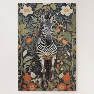 Puzzle Jungle Zebra Floral