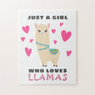 Puzzle Just a Girl who loves Llamas