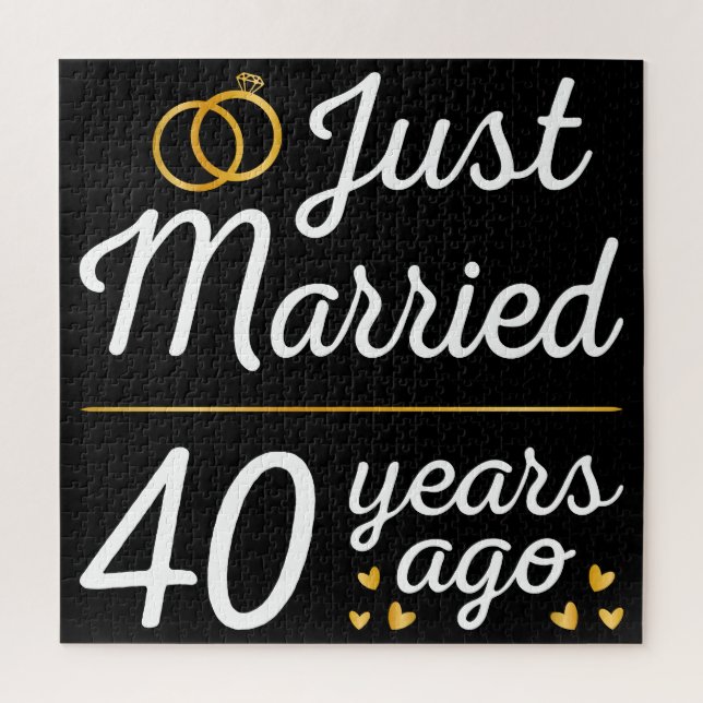 Puzzle Just Married 40 Years Ago II (Vertical)