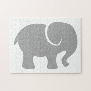 Puzzle Juste un éléphant gris
