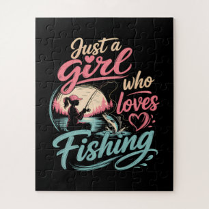 Puzzle Juste Une Fille Qui Aime La Pêche
