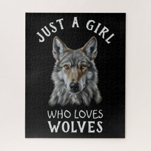 Puzzle Juste une fille qui aime les loups