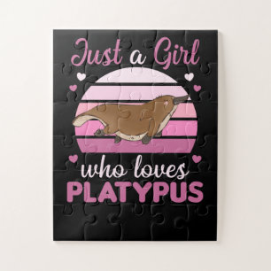 Puzzle Juste une fille qui aime les platypus animaux doux