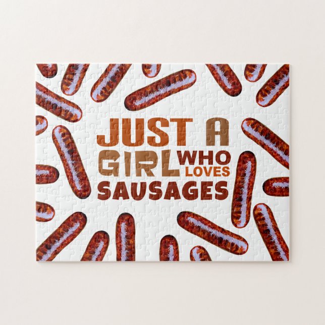 Puzzle Juste une fille qui aime les saucisses (Horizontal)