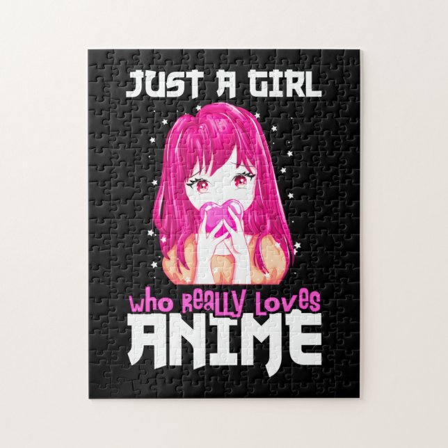Puzzle Juste Une Fille Qui Aime Vraiment Anime (Vertical)