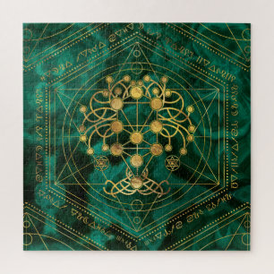 Puzzle Kabbalah L'arbre de vie - Malachite