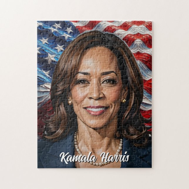 Puzzle Kamala Harris Stars et Stripes (Vertical)