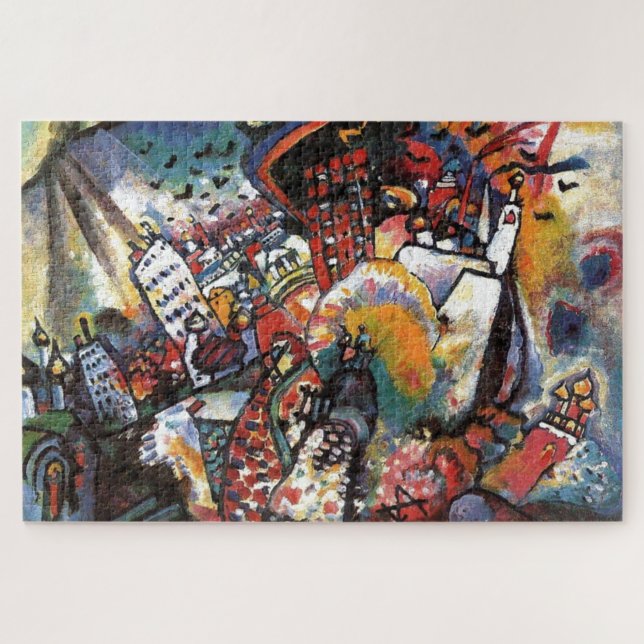 Puzzle Kandinsky Moscou I Cityscape peinture Abstraite (Horizontal)