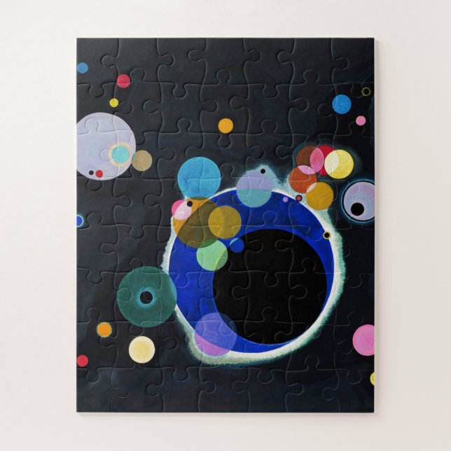 Puzzle Kandinsky Plusieurs cercles Peinture d'art Abstrai (Vertical)