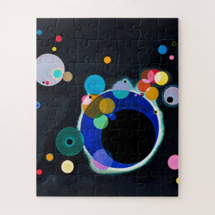 Puzzle Kandinsky Several Circles Abstract Art Painting