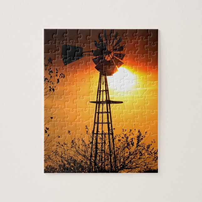 Puzzle Kansas Windmill (Vertical)