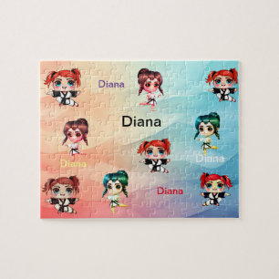 Puzzle Karate de fille et Kung fu