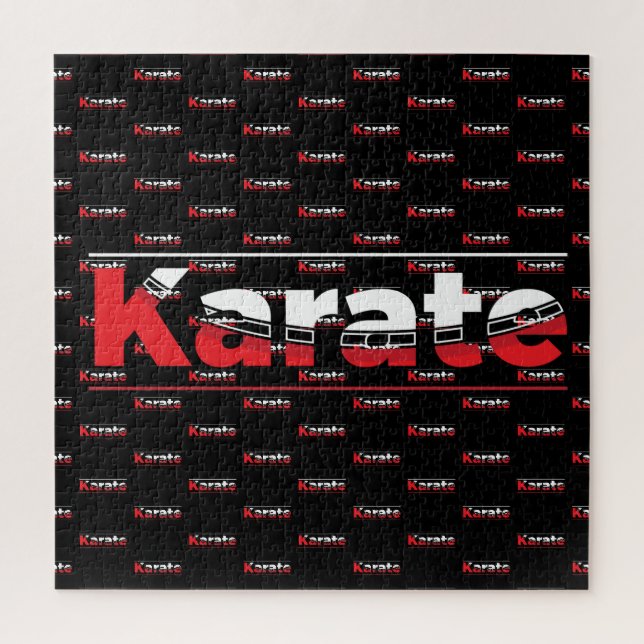 Puzzle Karate Martial Arts Rouge (Vertical)