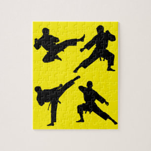 Puzzle Karate moderne tendance / Taekwondo / judo Jaune