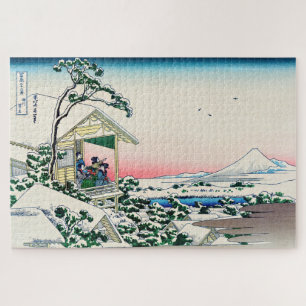 Puzzle Katsushika Hokusai - Maison de thé à Koishikawa